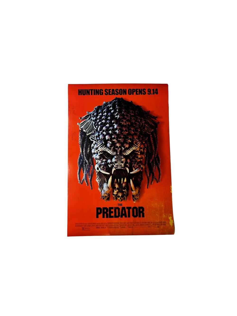 The Predator Original DS Movie Poster 27x40 2018 Advance Skulls Hunting Season